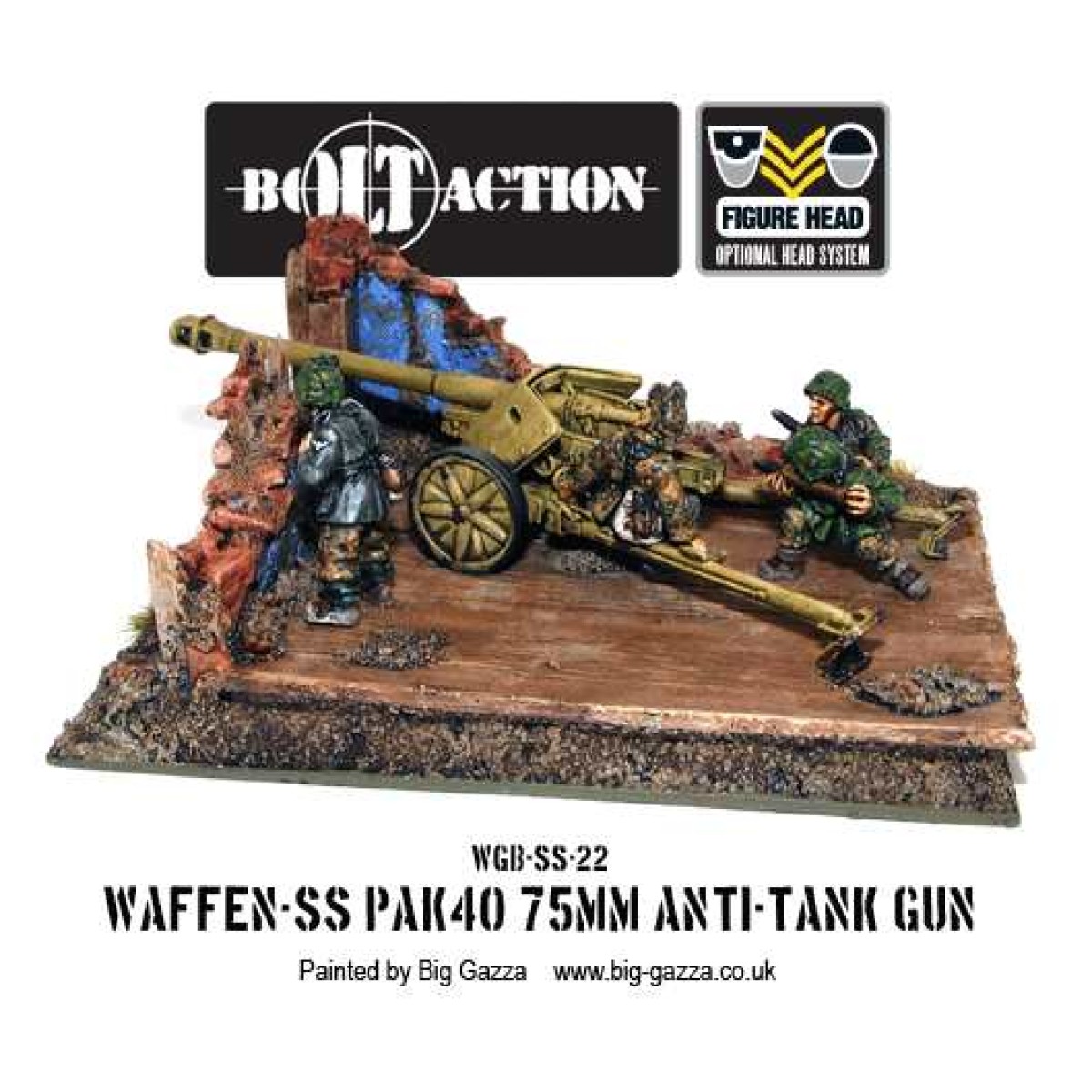 Bolt Action Germany Waffen SS 75mm PAK 40